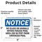 Signmission No Glass Or Animals Within Fenced Pool Area, 5 in W x Rectangle, Vinyl Decal OS-2PACK-NS-D-35-L-14632 - alternate 4